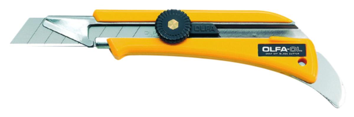 Snap-off knife Olfa OL - BREAK-OFF BLADE KNIFE OLFA OL 18MM WITH SCREW LOCK & NOTCH