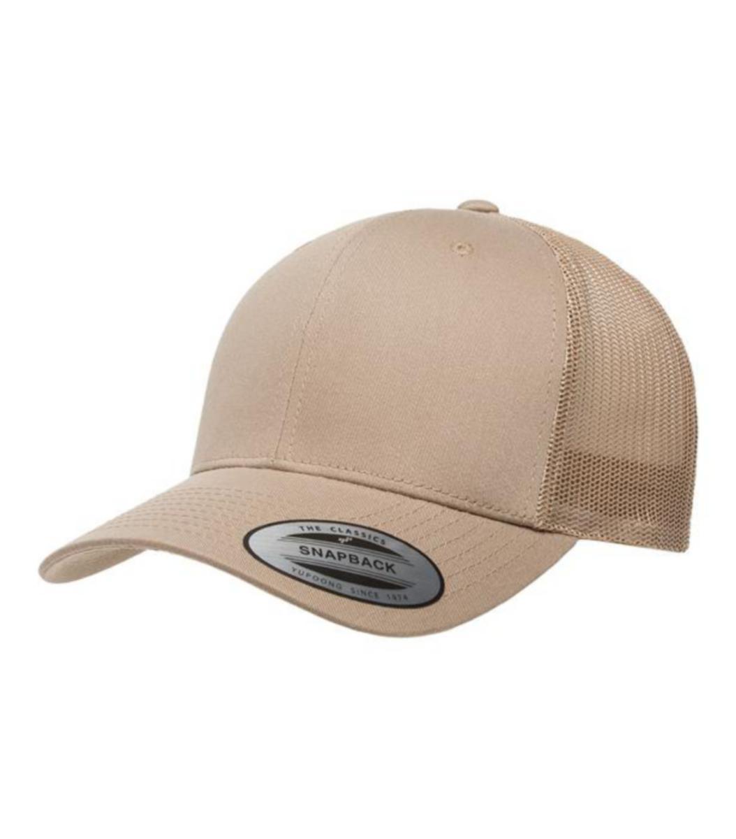 Keps Flexifit FF6606 retro trucker - KEPS FLEXIFIT RETRO KHAKI FF6606 ONE SIZE