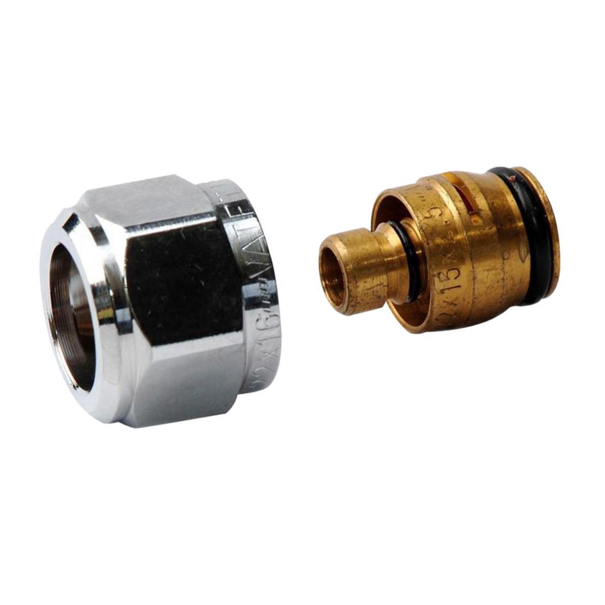 Radiator Connection M22x1.5, Vatette - 16x2.0xM22x1,5 COUPLING SET VATETTE PLASTIC F. RADIATORS