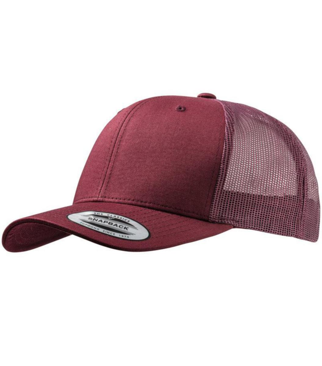 Keps Flexifit FF6606 retro trucker - KEPS FLEXIFIT RETRO MAROON FF6606 ONE SIZE