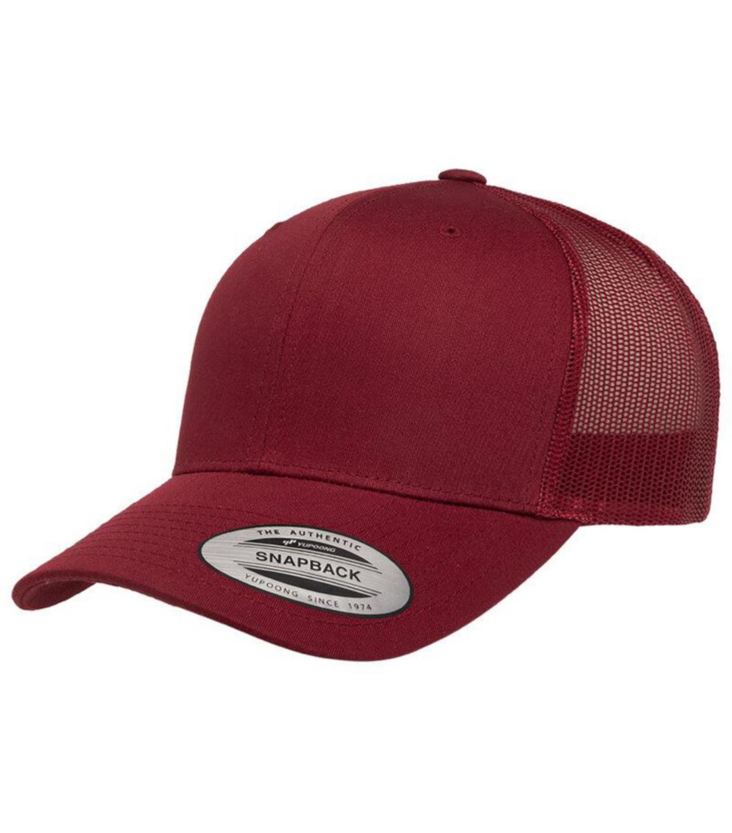 Keps Flexifit FF6606 retro trucker - KEPS FLEXIFIT RETRO CRANBERRY FF6606 ONE SIZE