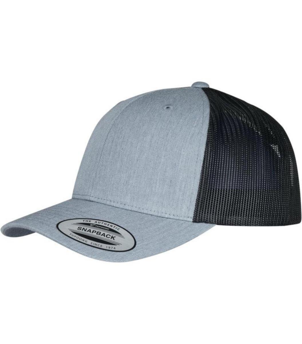 Keps Flexifit FF6606 retro tone - KEPS FLEXIFIT RETRO TONE GRÅ/SVART FF6606T ONE SIZE