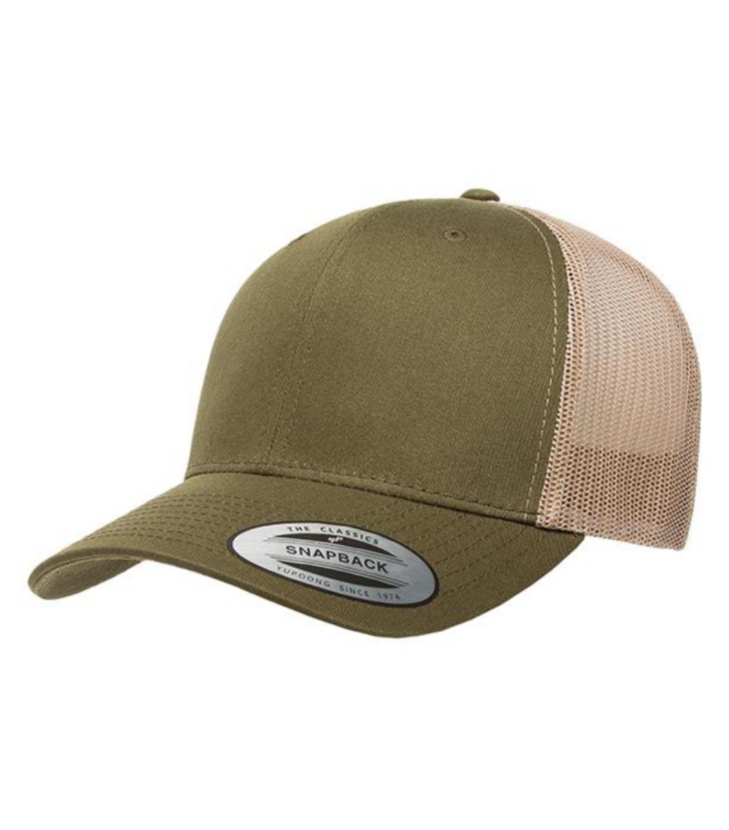Keps Flexifit FF6606 retro tone - KEPS FLEXIFIT RETRO TONE MOSS/KHAKI FF6606T ONE SIZE