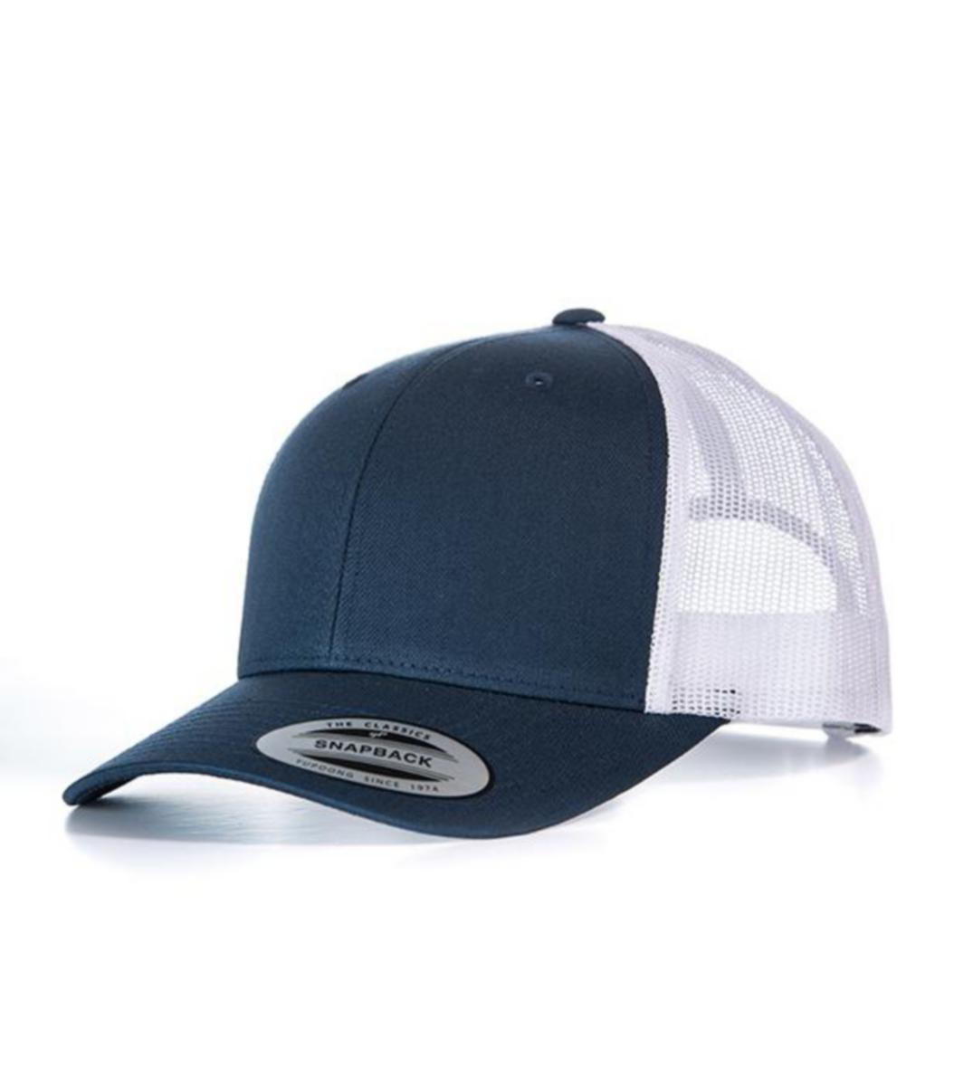Keps Flexifit FF6606 retro tone - KEPS FLEXIFIT RETRO TONE NAVY/VIT FF6606T ONE SIZE