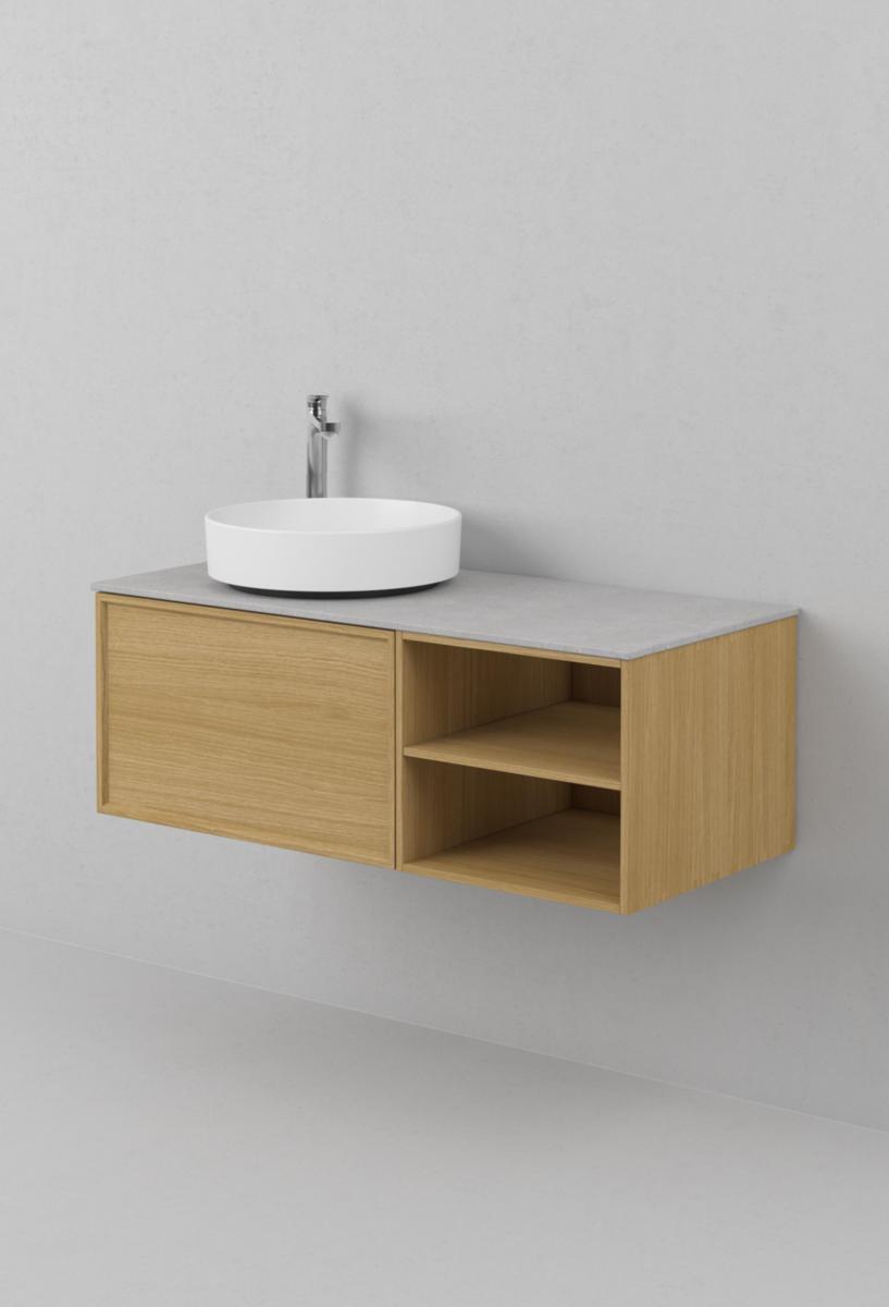 Tvättställsskåp AIR Wood 100, INR - INR KOMMOD AIR WOOD 100 D NATURAL OAK