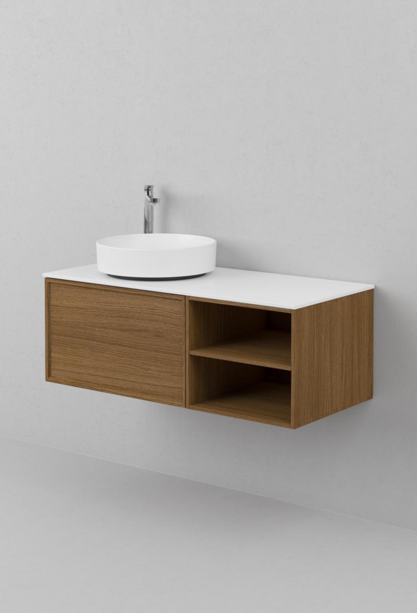 Tvättställsskåp AIR Wood 100, INR - INR KOMMOD AIR WOOD 100 D DARK OAK