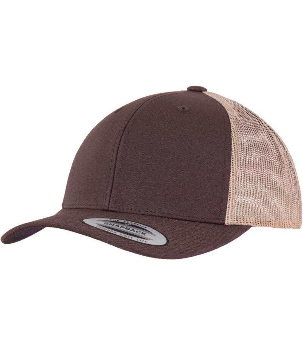 Keps Flexifit FF6606 retro tone - KEPS FLEXIFIT RETRO TONE BRUN/KHAKI FF6606T ONE SIZE