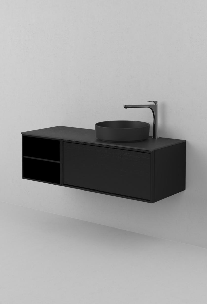 Tvättställsskåp AIR Wood 120, INR - INR KOMMOD AIR WOOD 120 C BLACK OAK