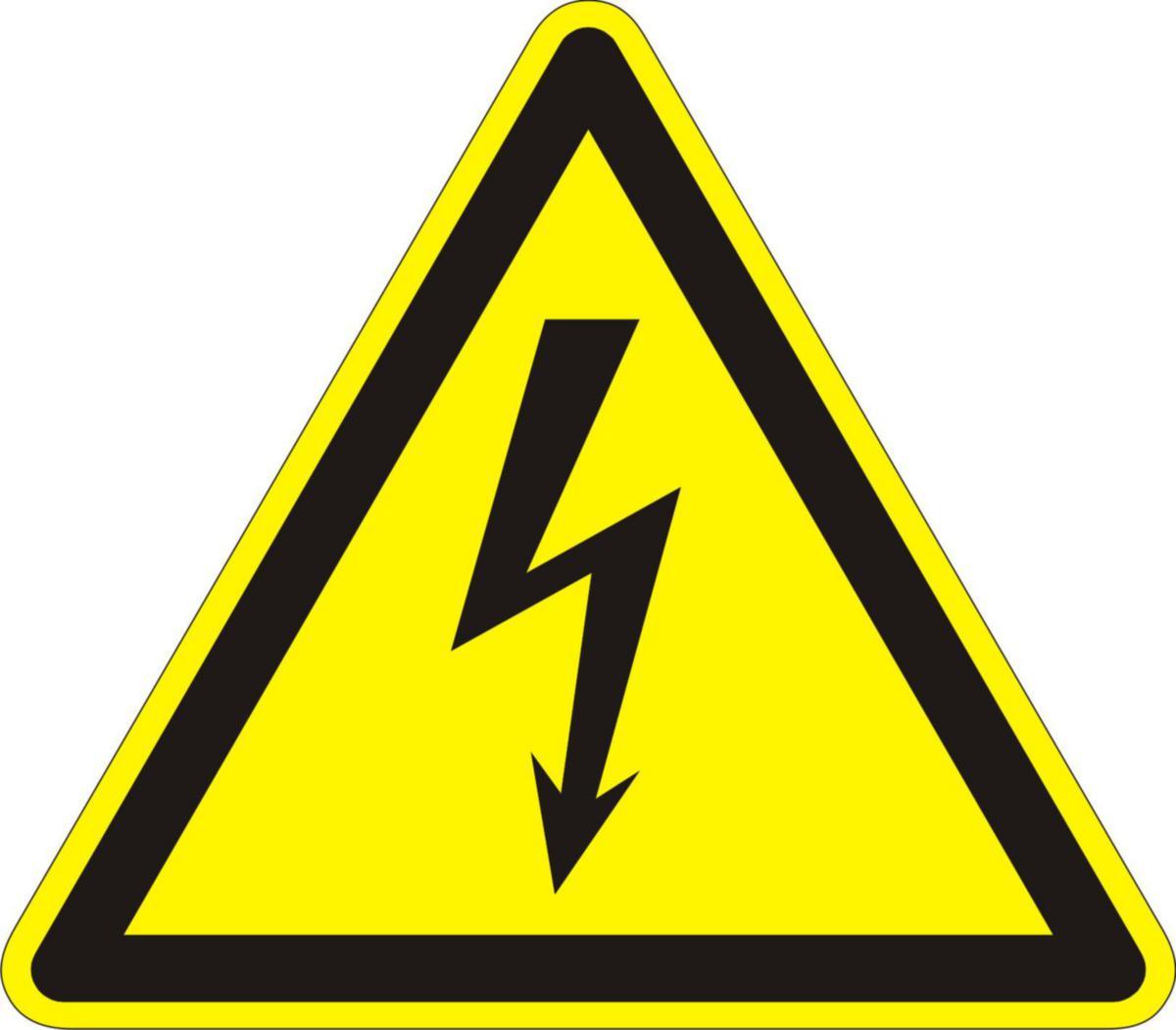 Sign plate V1D135RT - DECAL DANGER ELECTRIC 135MM