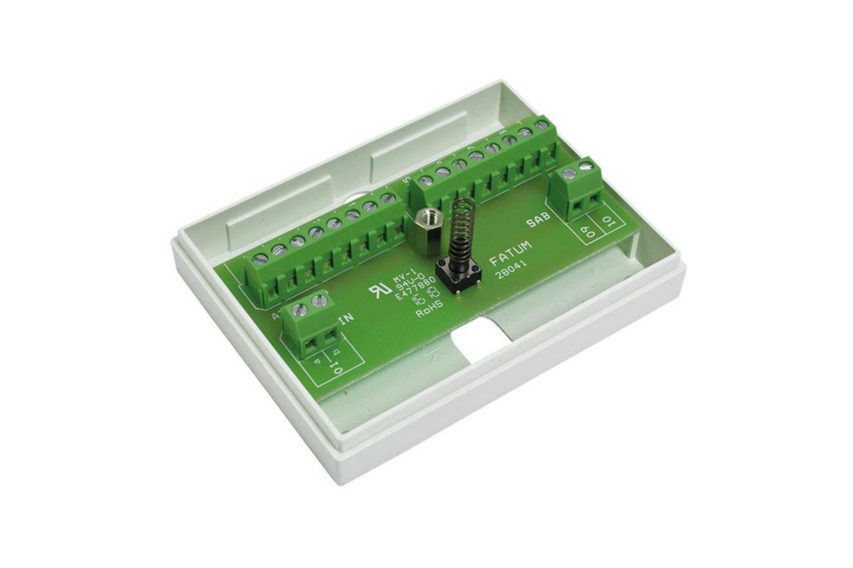 Spridningsplint 28041, Alarmtech - BYGL PLINT MINI 1>8 PAR SL/SL 28041.01