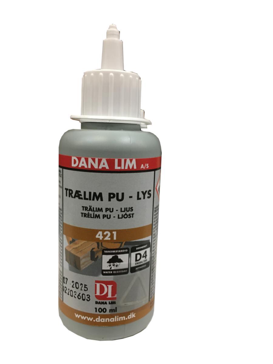 Trälim Dana PU 421 D4 ljust - TRÄLIM POLYURETAN DANA PU421 LJUST VATTENFAST 100 ML