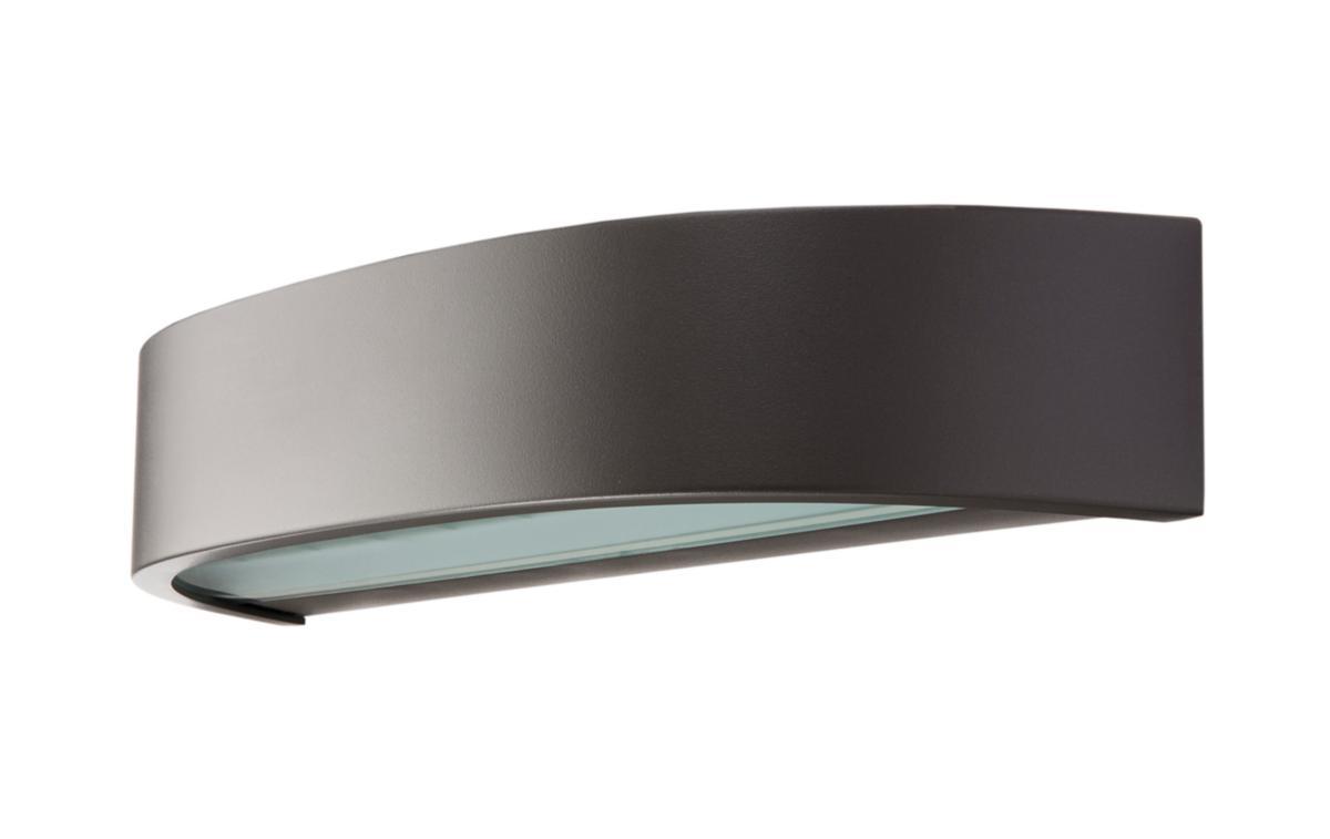 Väggarmatur Curve Direct - VÄGGARM 10W 550LM 4K GR IP65 CURVE