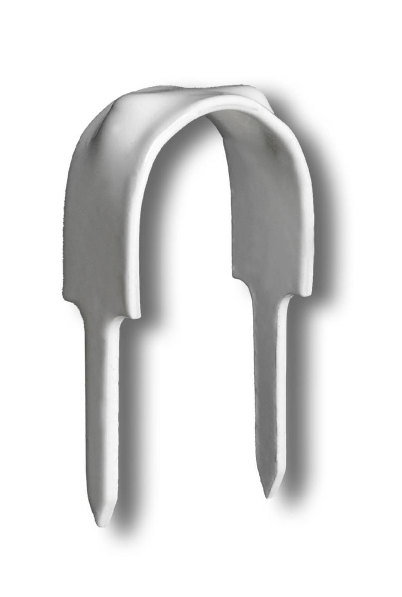 Lettiklammer elförzinkade med vit plastbeläggning - LETTIKLAMMER 16-2B/16P (50st)