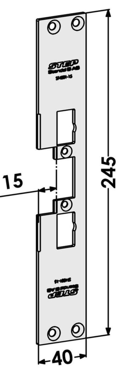 Plana montagestolpar STEP 40/90/48/98 - STOLPE PLAN 40/90 ST4001-15 ST4001-15
