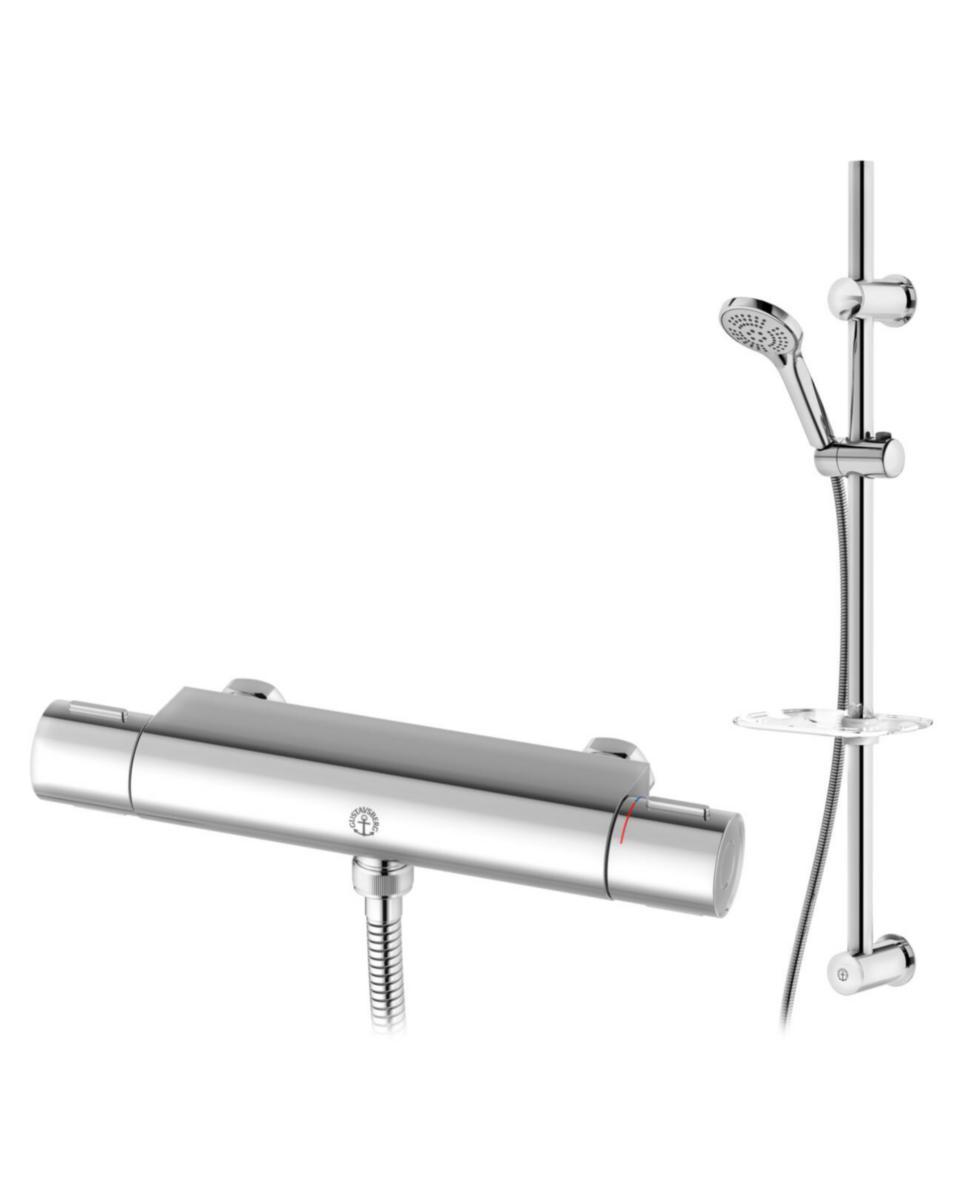 Duschpaket Nya Nautic - termostat, Gustavsberg - GBG NYA NAUTIC DUSCHPAKET 150C/C, A-KLASS,