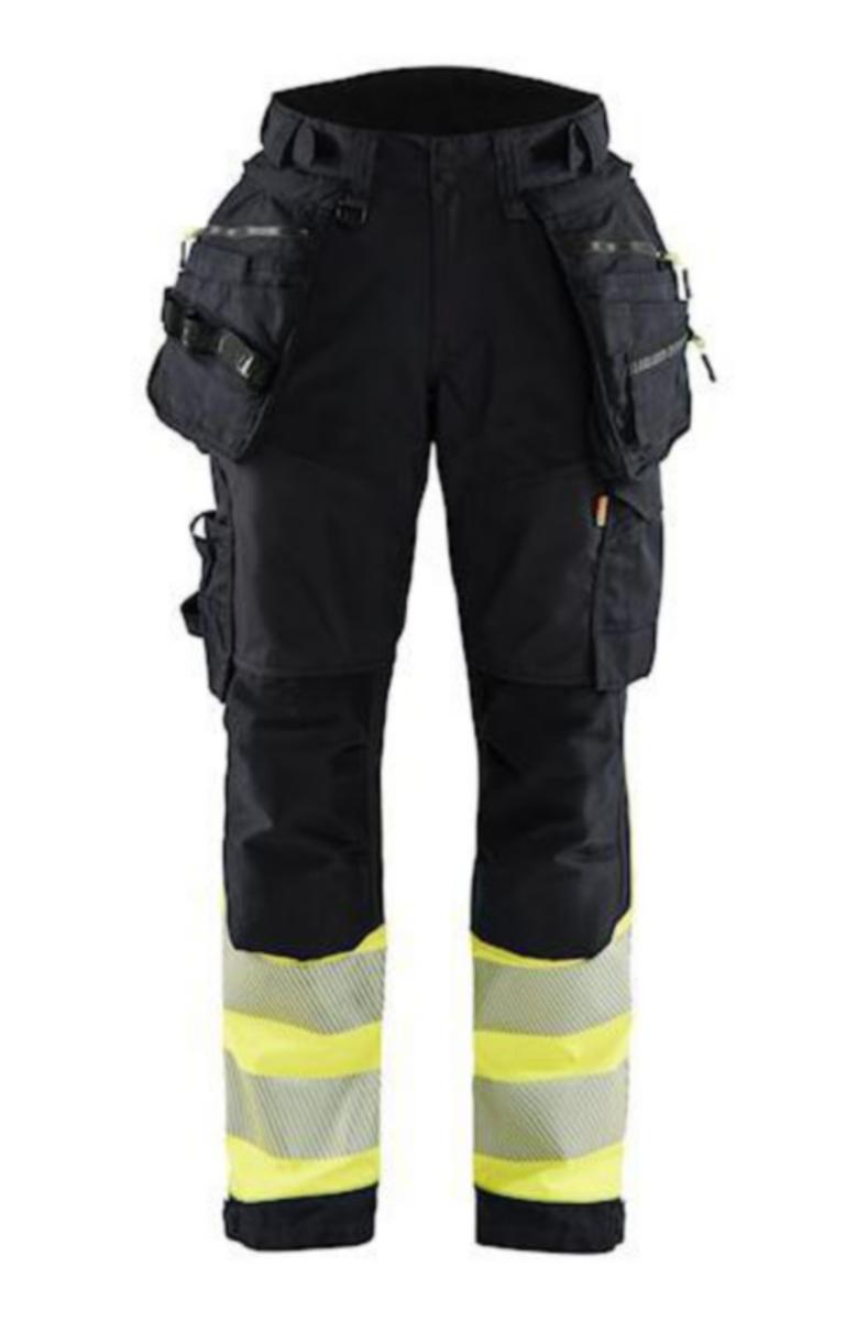 Midjebyxa Blåkläder 7114-2513 Dam - MIDJEBYXA BLK 7114-2513 SVART /GUL VARSEL KL1 DAM STL D22