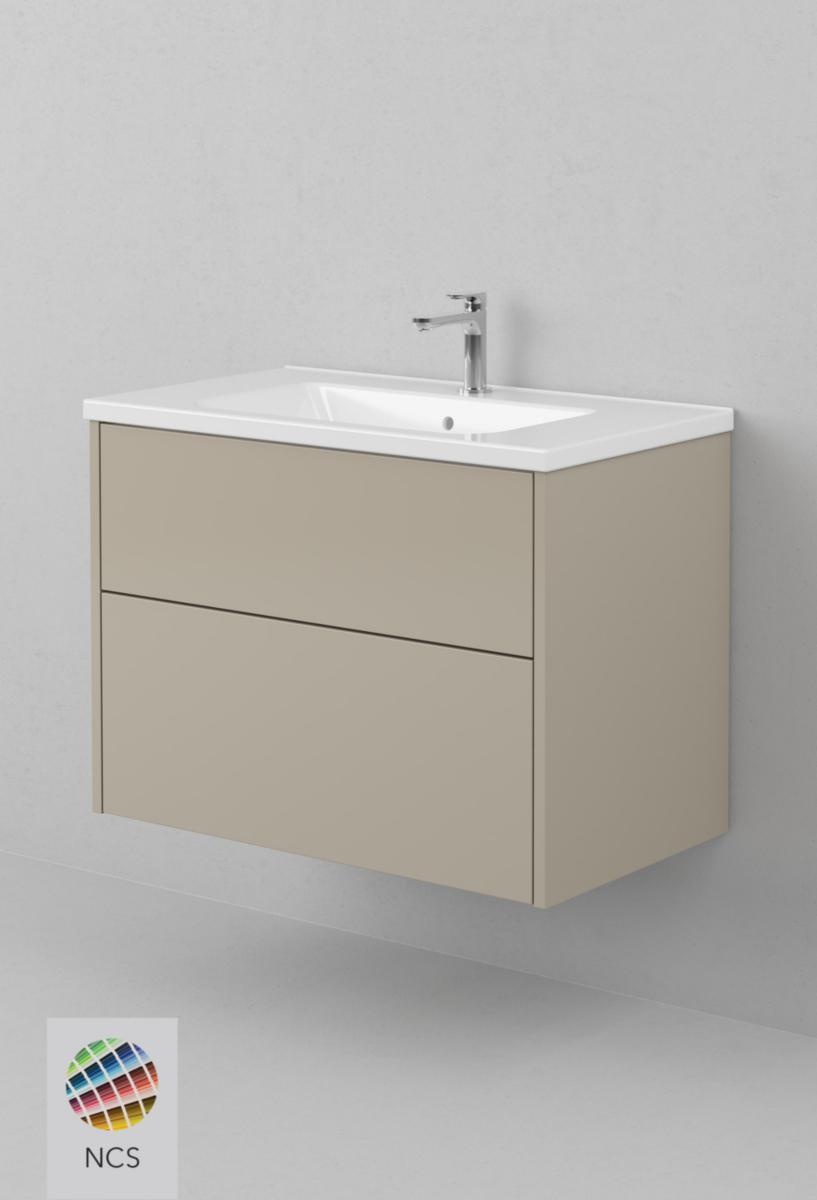 Tvättställsskåp GRAND SOLID 80, INR - INR KOMMOD GRAND SOLID 80 ACCENT, 2 LÅDOR