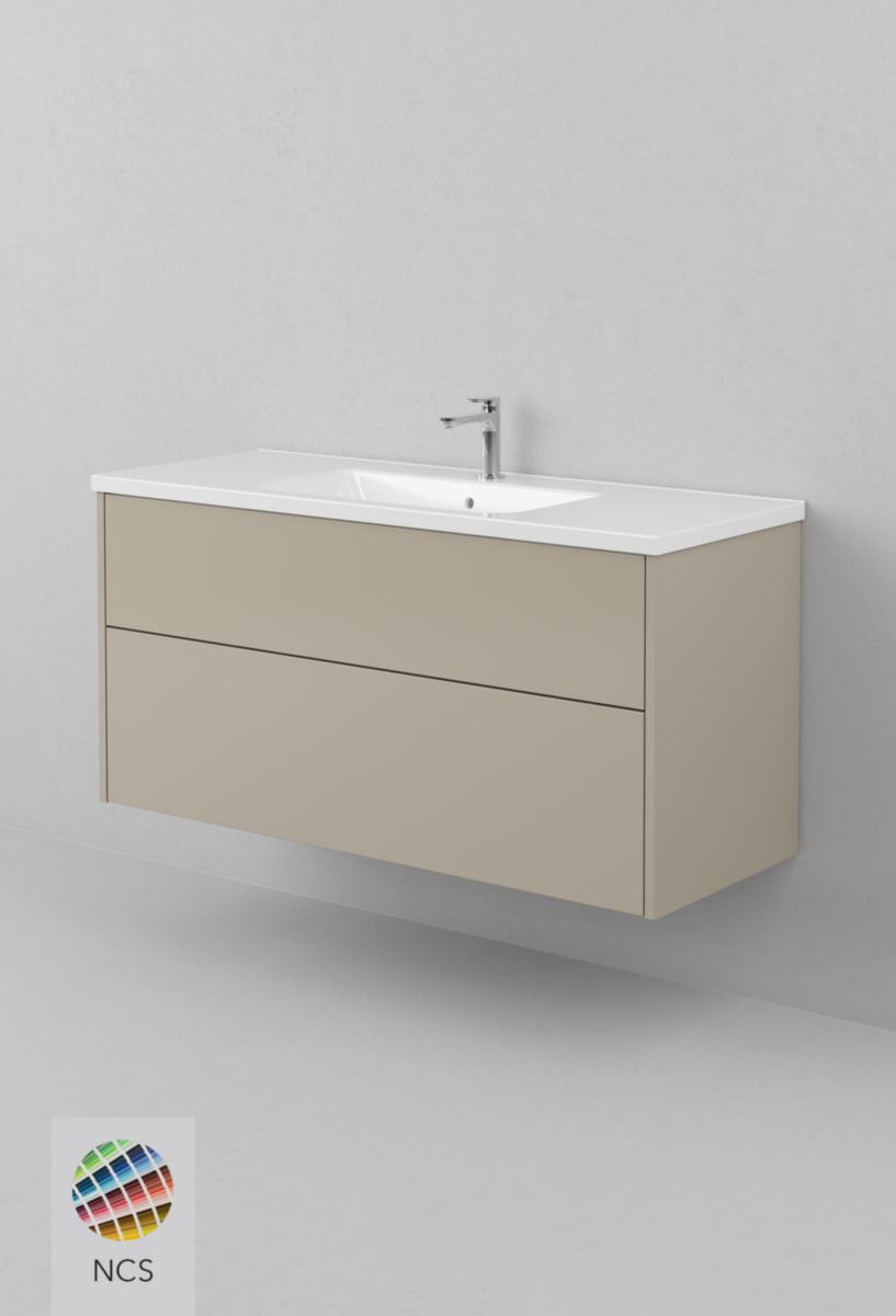 Tvättställsskåp GRAND SOLID 120, INR - INR KOMMOD GRAND SOLID 120 ACCENT, 2 LÅDOR