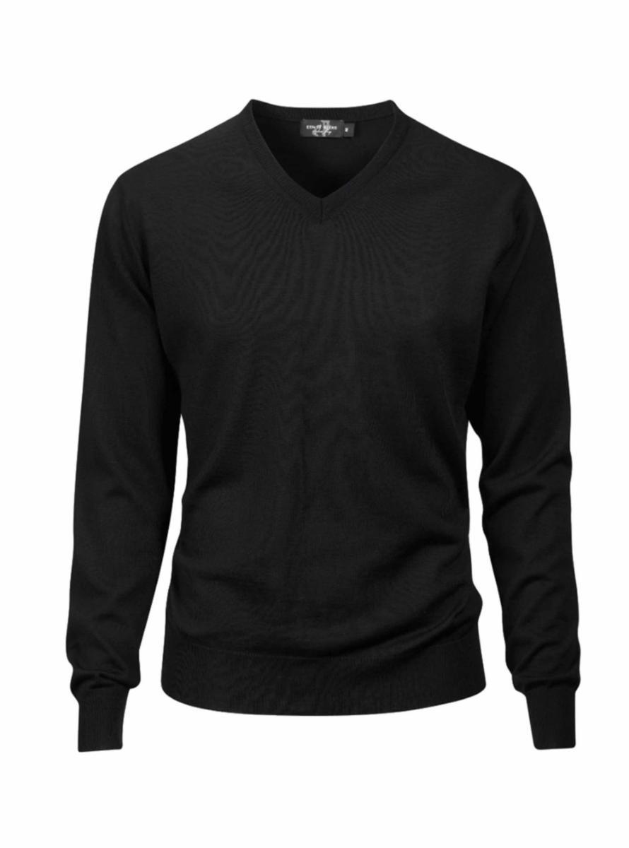 Tröja Ernst Alexis 18060 v-hals - TRÖJA ERNST ALEXIS 18060 V SVART STL M