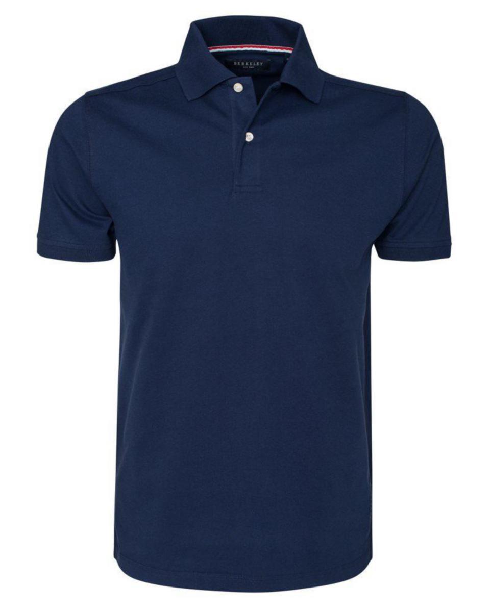 Pikétröja Berkeley Camden 1541 - PIKÉTRÖJA CAMDEN 1541 STRETCH POLO MÖRKBLÅ L