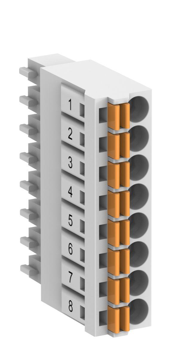 Termineringsblock PLS AC500 - TERMINAL BLOCK TA5220-SPF8