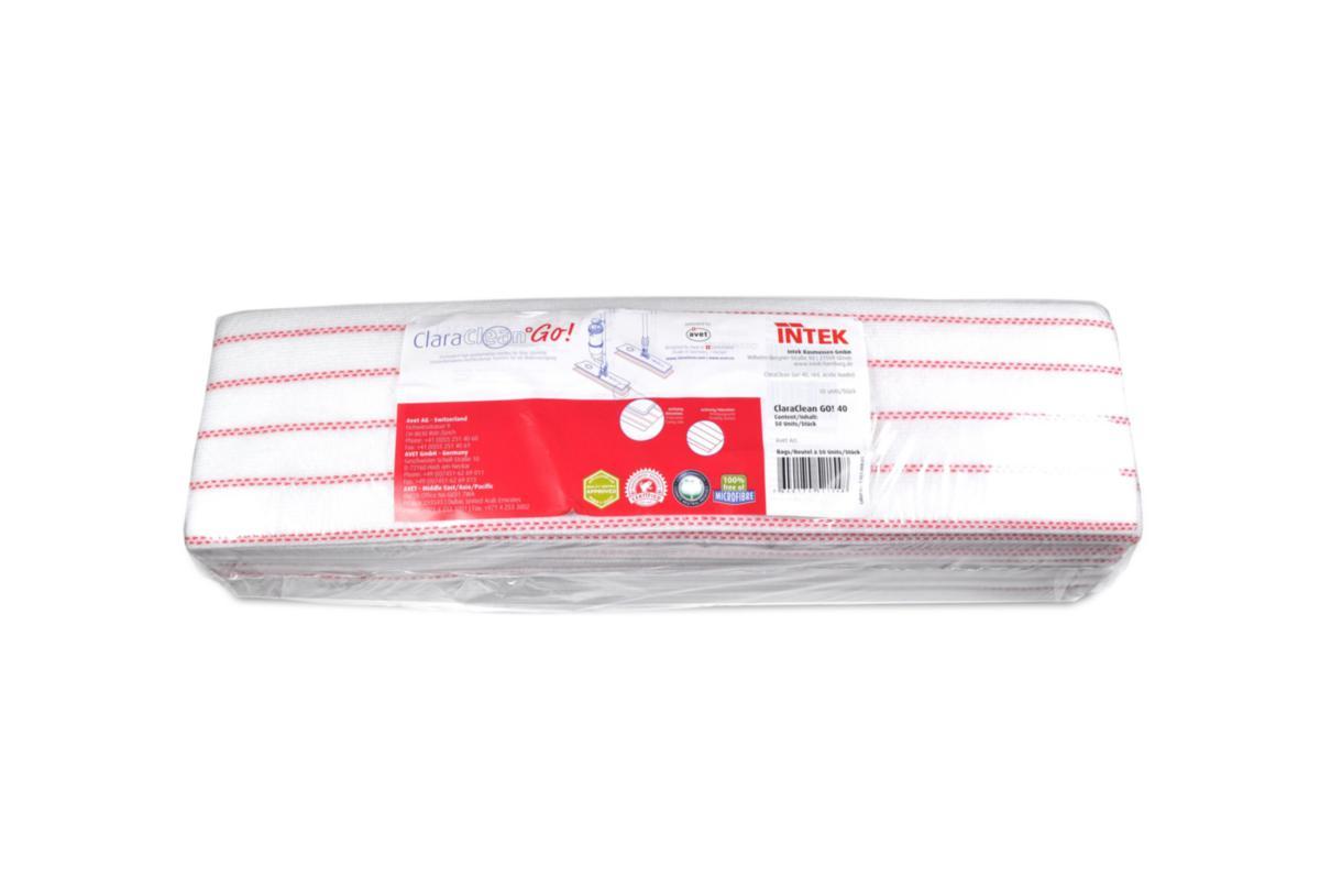 Engångsmopp ClaraClean Go Sanitet - ENGÅNGSMOPP SANITET RÖD 40 CLARACLEAN GO 50ST/FRP