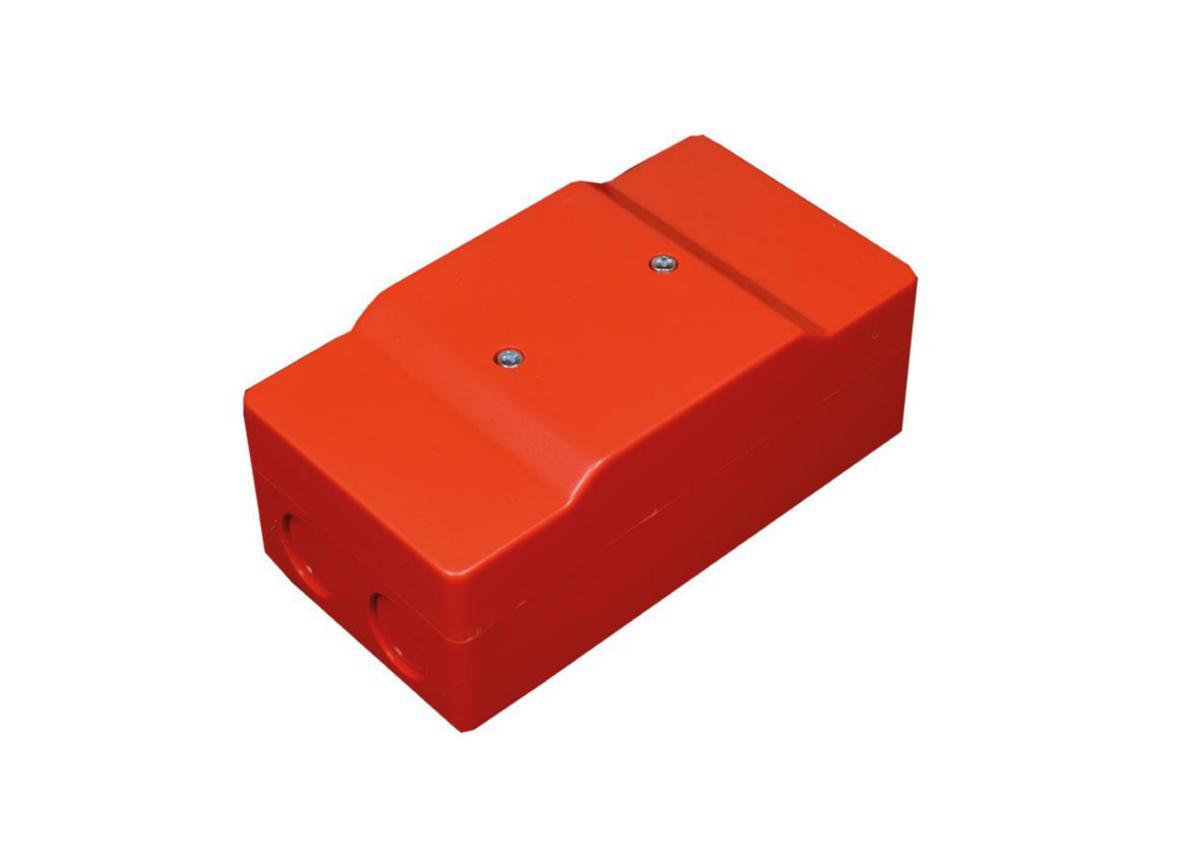 Minibox 4101 - RÖD LÅDA TOM 1 PLINT U ÖPPN 4101.02R