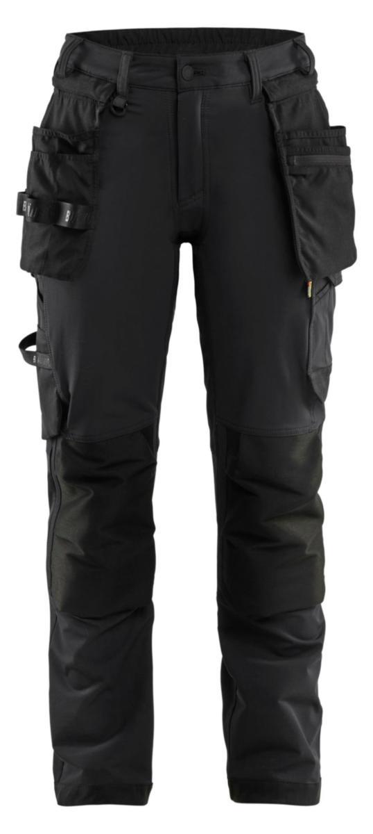 Midjebyxa Blåkläder 7121-1645 Dam - MIDJEBYXA BLK 7121-1645 DAM SVART/SVART HF STL C50