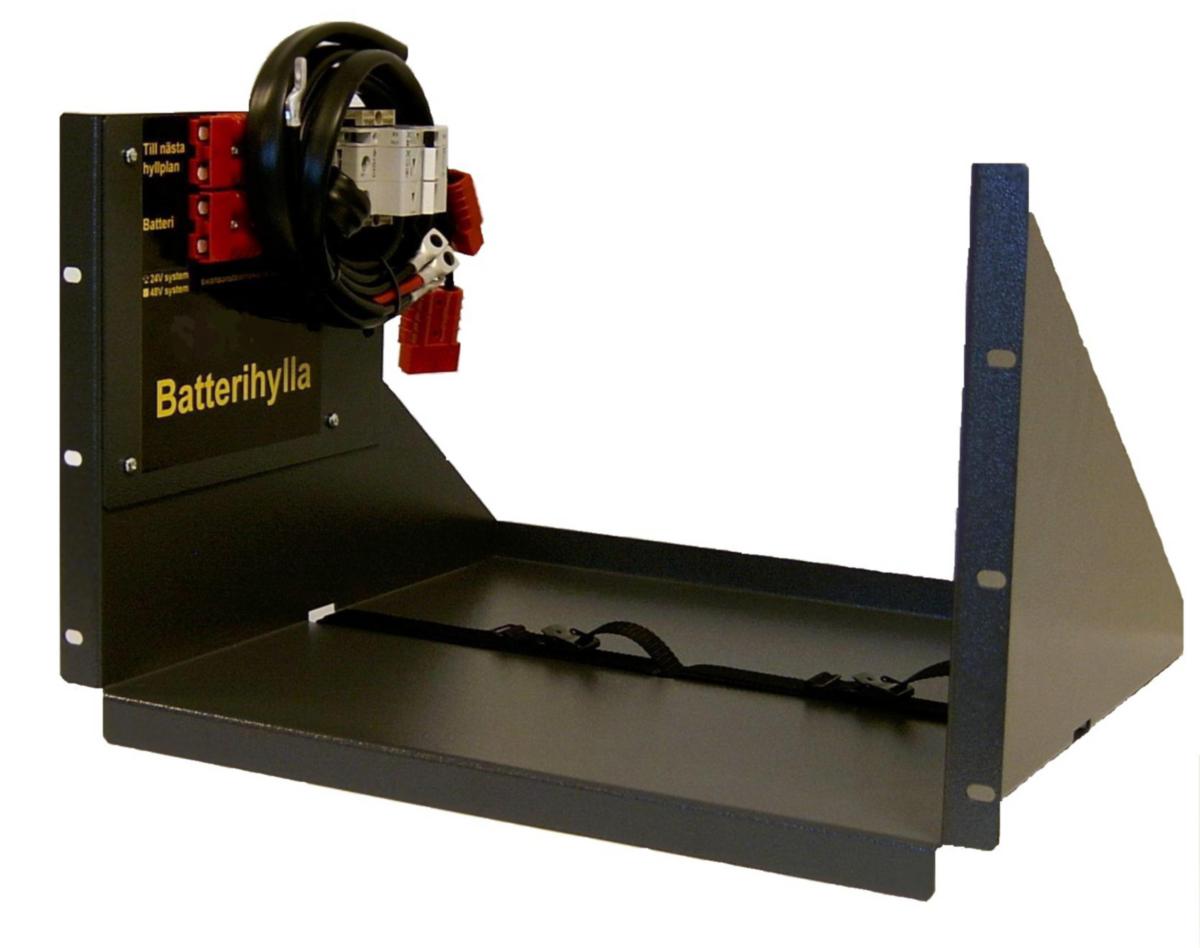 Batterihylla 19" - BATTHYLLA 19" 2X150AH SÄK-KABL SBH152