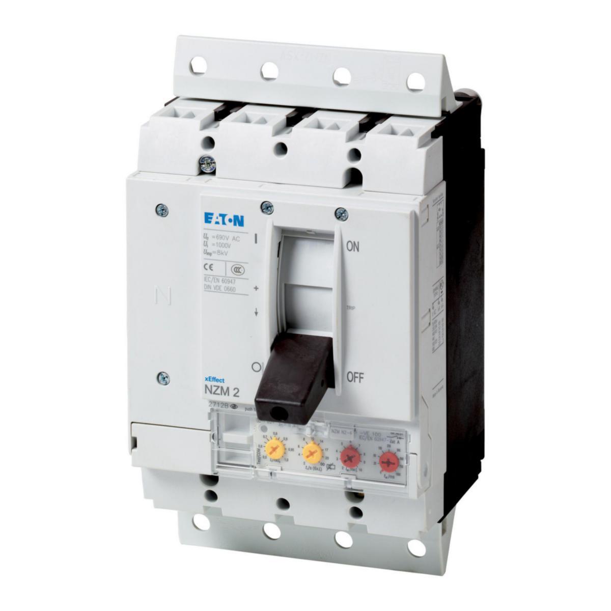Effektbrytare NZM...VX - EFFEKTBRYT 4P 100A PLUG ELEK NZMN2-4-VE100-SVE