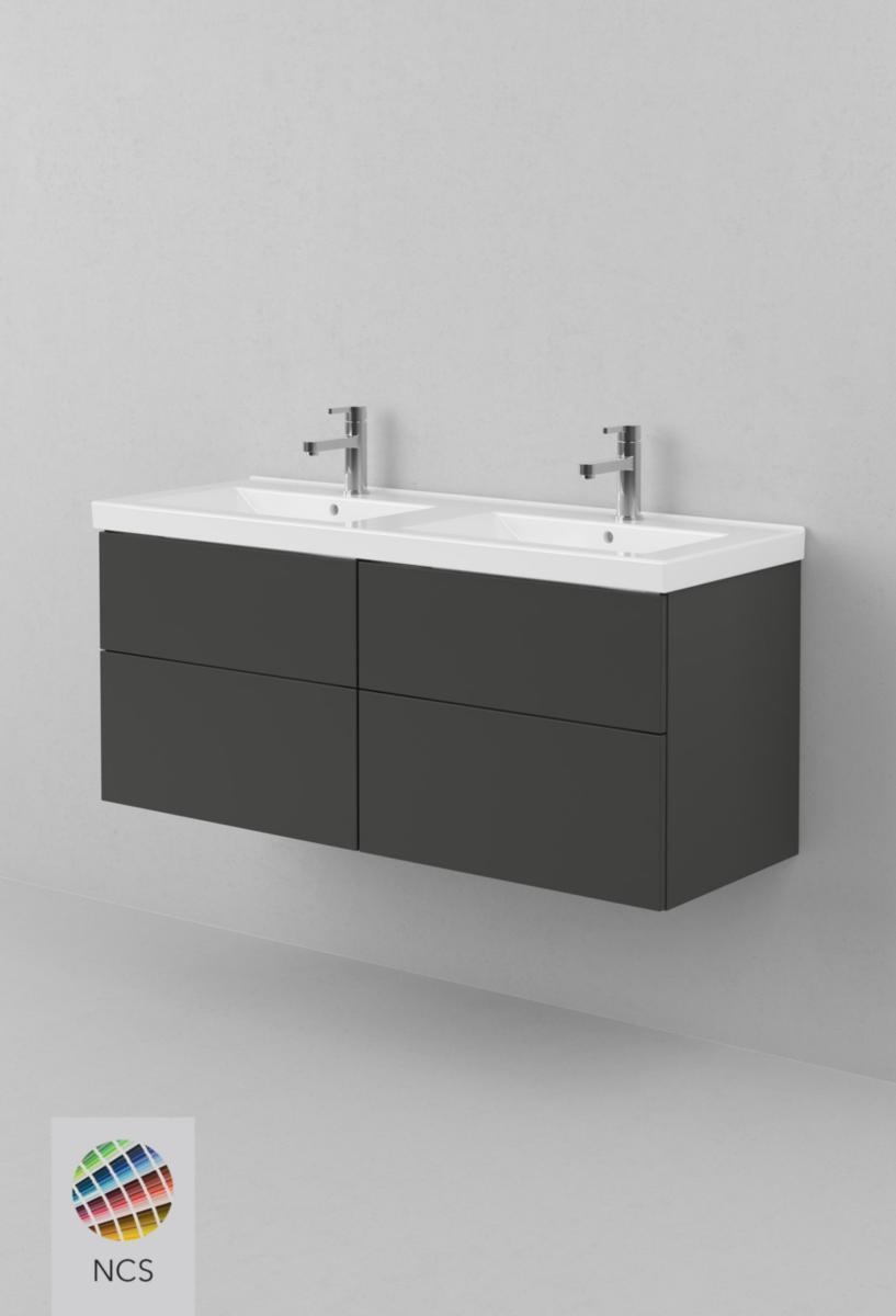 Tvättställsskåp VISKAN Solid 120, INR - INR KOMMOD VISKAN SOLID 120 D ACCENT, 4 LÅDOR