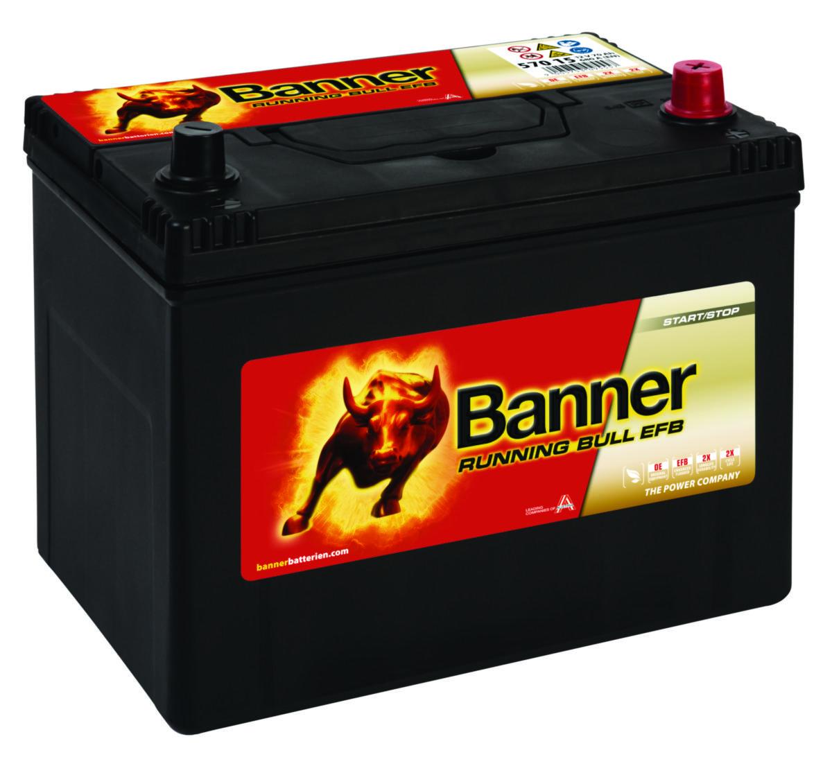 Startbatteri Banner Running Bull EFB - STARTBATTERI EFB 12V 70AH BANNER RB 57015