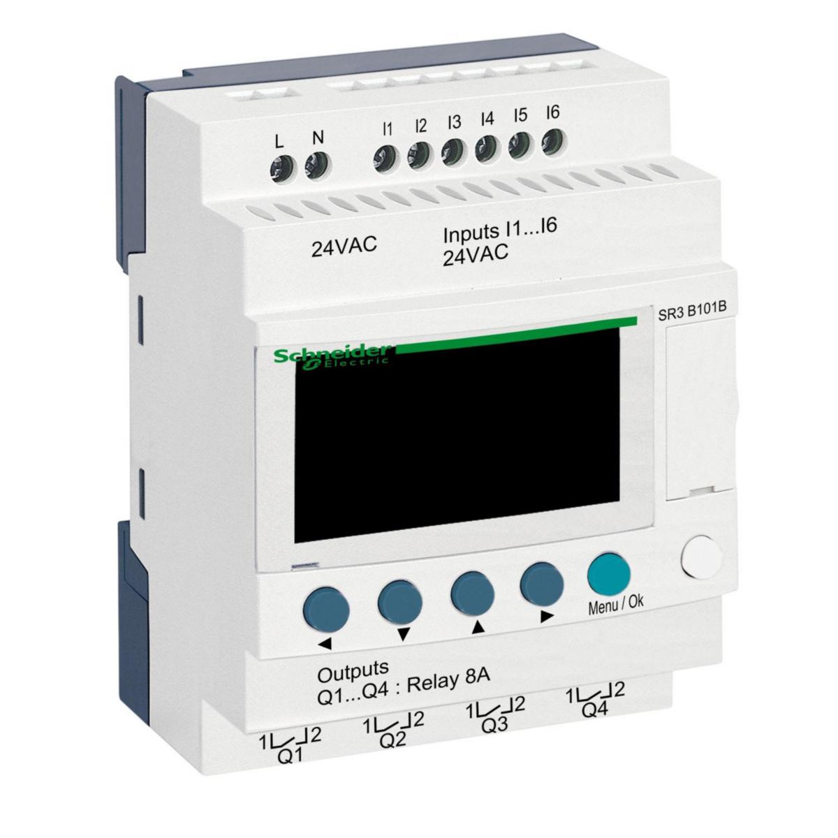Zelio Modulär - LOGIKMODUL 10I/O 24VAC SR3B101B