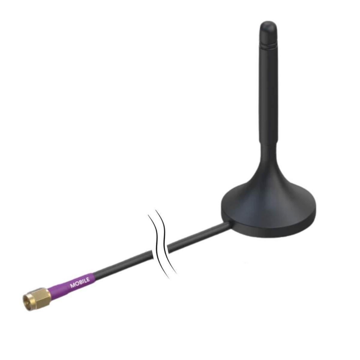 Magnetfotsantenn 4G med SMA - MAGNETFOTSANTENN 4G MED SMA PR1KS210