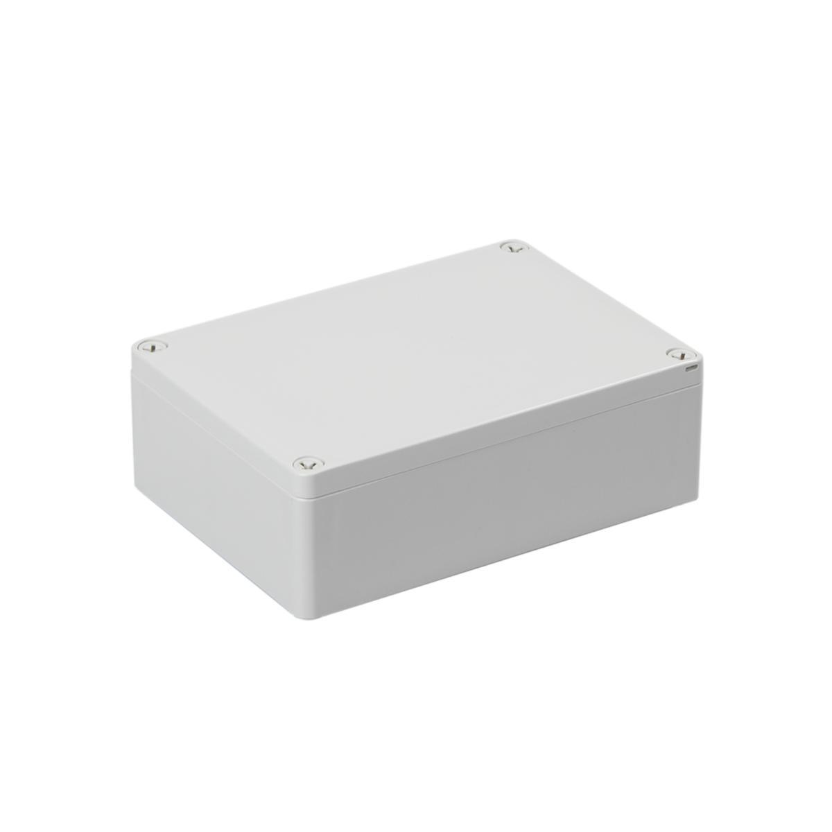 Kapsling Cubo S, med grått lock släta sidor - KAPSL PC GRÅTT L 125X175X60 SPCP131806G
