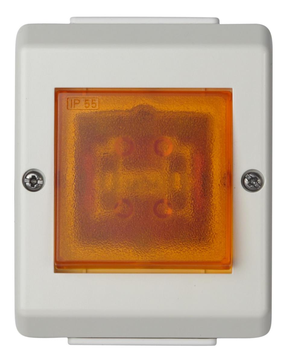 Switch with light IP55/IP54 - S16/6 VP SWITCH LIGHT WT PW