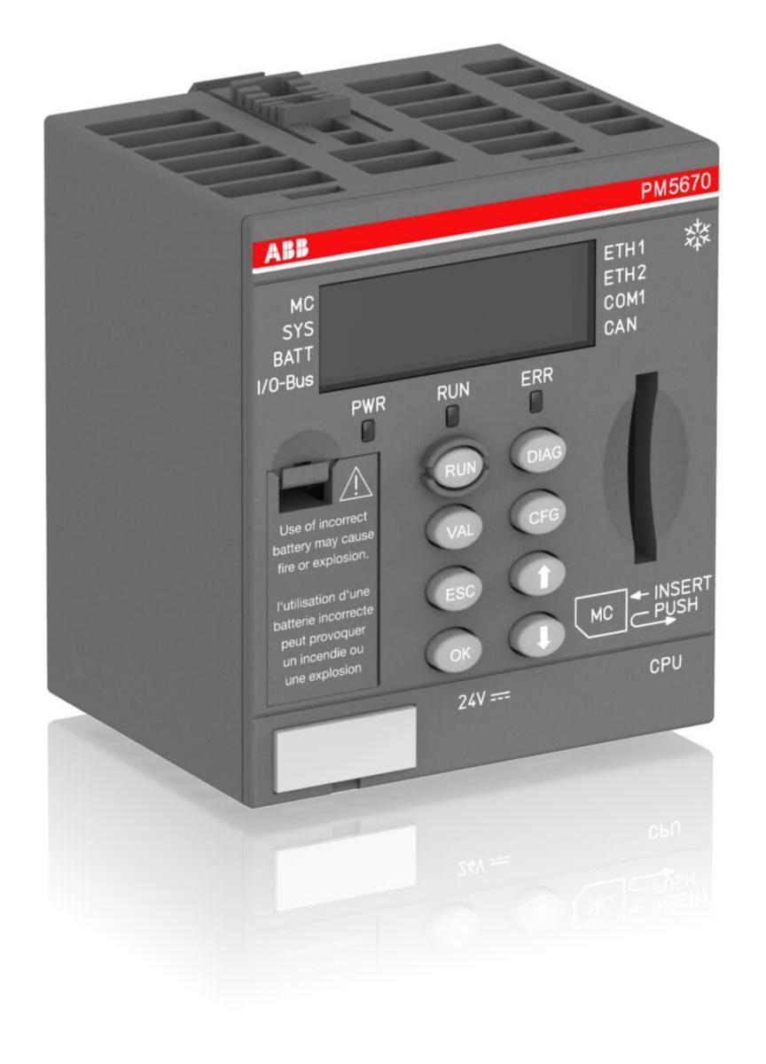Programmerbar logikstyrenhet - CPU V3-XC,MACHINE CONTROLLER PM5670-2ETH-XC