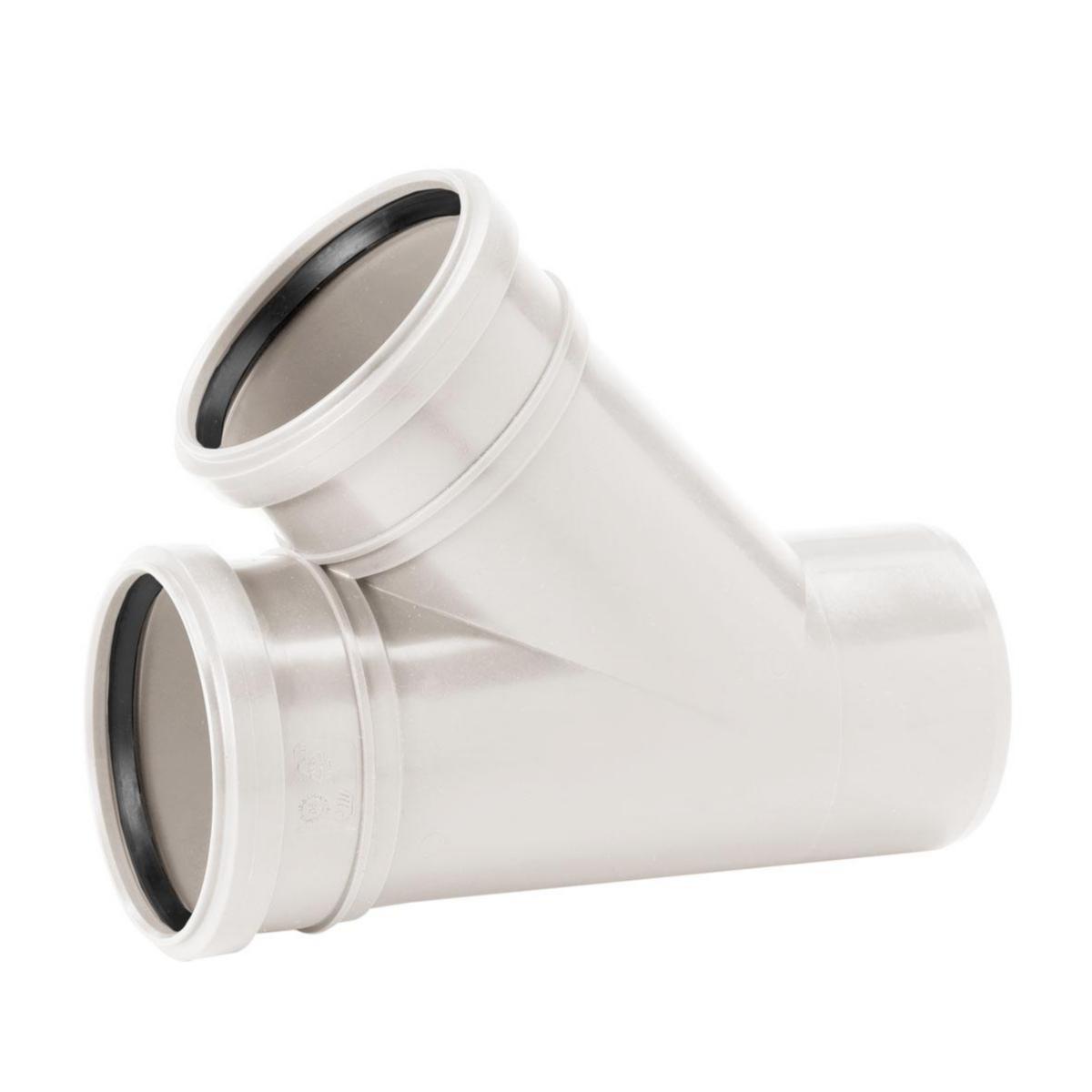 Grenrör 45GR. 2muff Decibel, Uponor - DECIBEL GRENRÖR 50/50 45° UPONOR