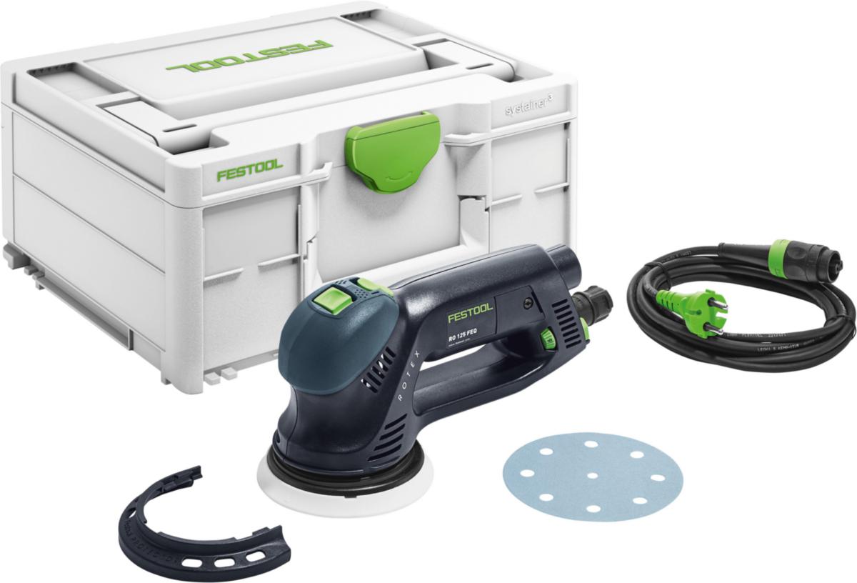 Slip- och polermaskin Festool ROTEX RO 125 FEQ-Plus - SLIPMASKIN FESTOOL ROTEX 125 230V.500W.GROV+FINSLIP.Ø125MM