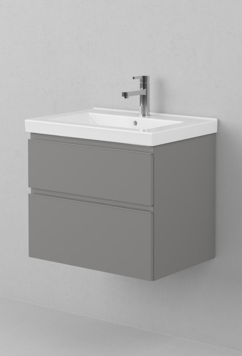 Tvättställsunderskåp VISKAN Pro Grip 60, INR - INR KOMMOD VISKAN PRO GRIP 60 STILL GREY, GREPP GRÅ, 2 LÅ