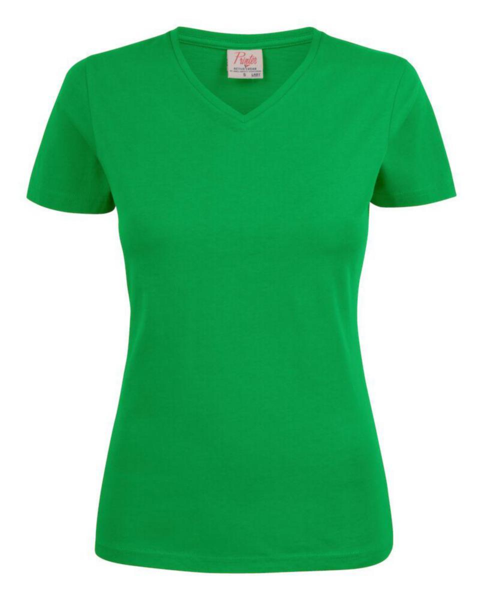 T-shirt Printer Heavy 2264025 Dam - T-SHIRT HEAVY V-NECK LADY GRÖN S