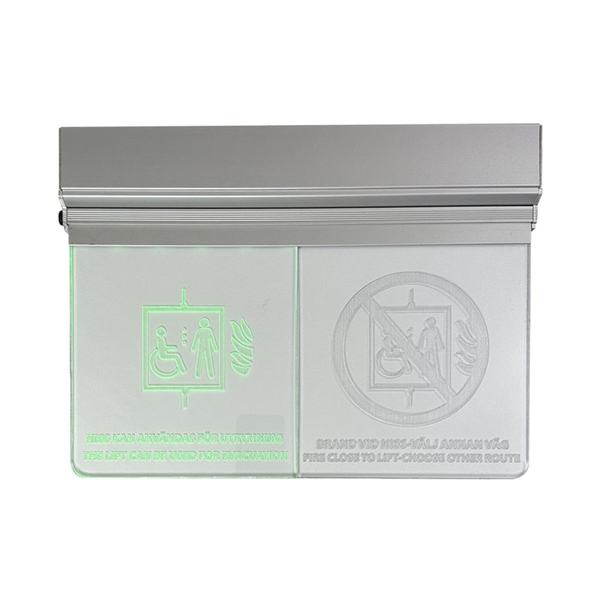 Hänvisningsarmatur LedoSign Hiss - NÖDBE LEDOSIGN HISS