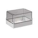 Kapsling Cubo S, ABS, med transparent lock