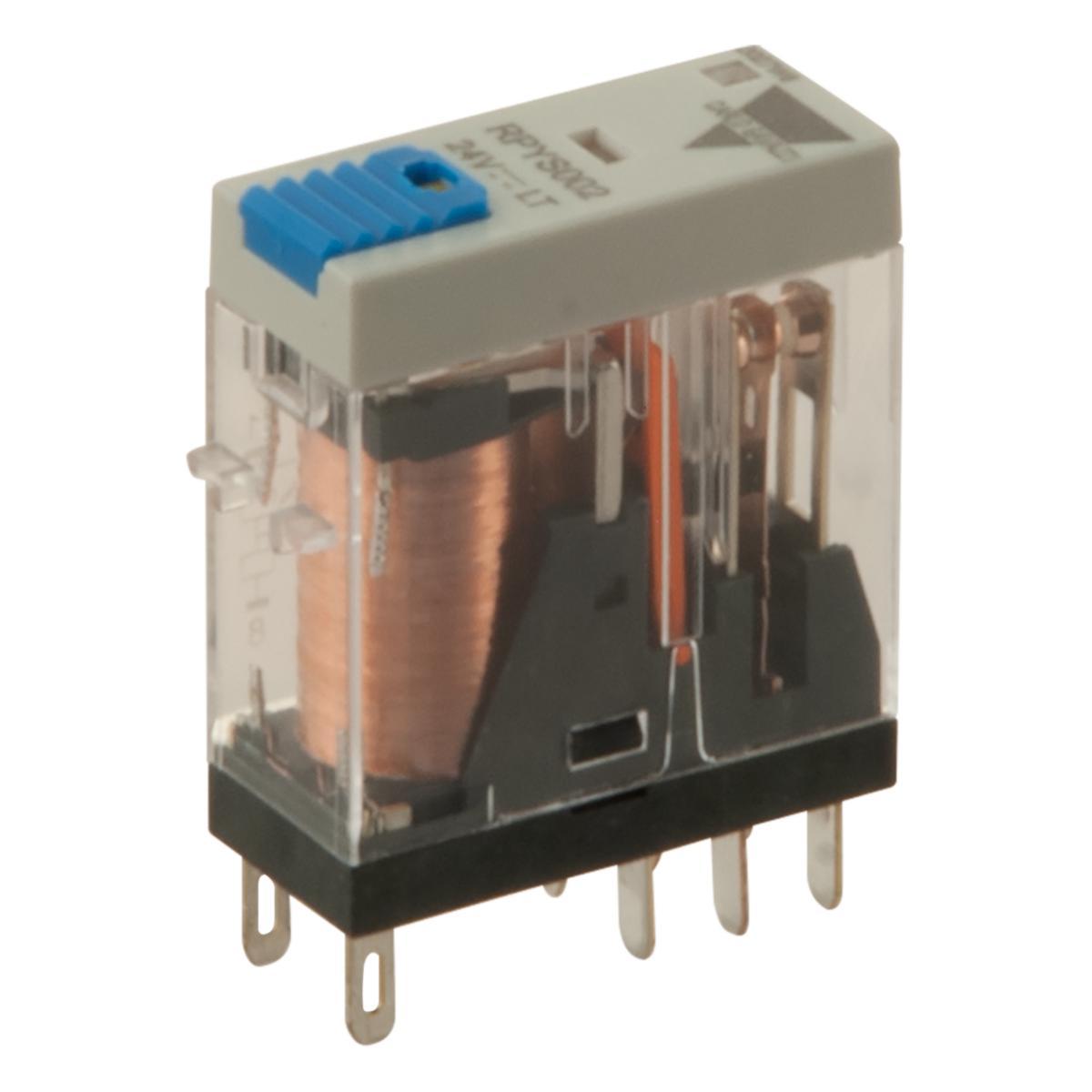 Industrirelä RPYS - INDUSTRIRELÄ 2P 5A/12VDC LED RPYS002012DLT