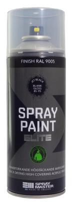 SPRAYFÄRG ELITE SVART RAL9005 BLANK  400ML SPRAY MASTER