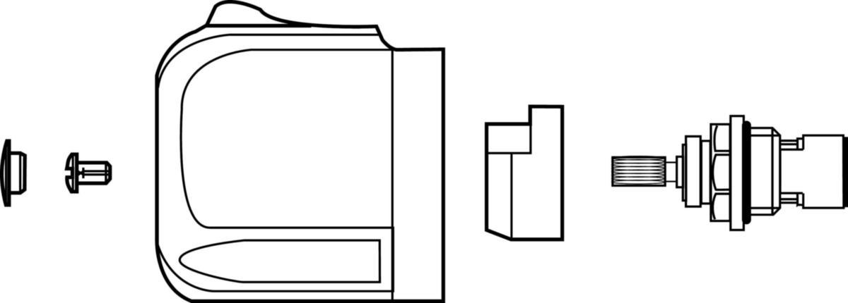 Ventilöverstycke till termostatblandare Mora Cera ECO, Mora - MA 708240.AE ÖVERSTYCKE M RATT TILL MORACERA TERM ECO
