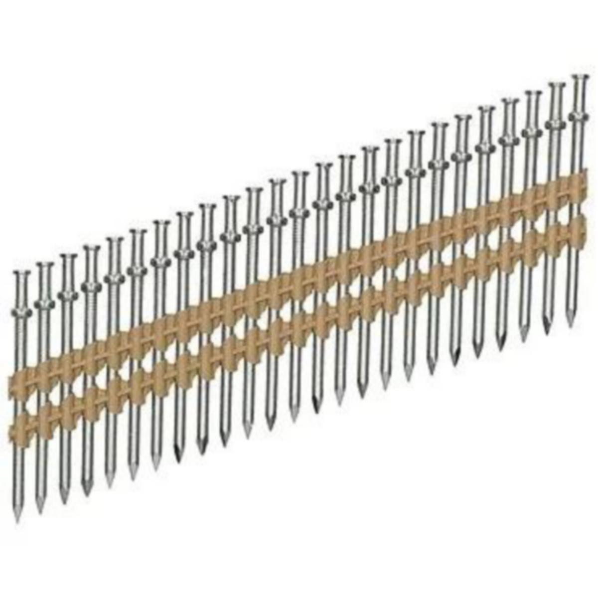 Plastbandad duplexspik 21° - DUPLEXSPIK HIKOKI BLANK 21GR SLÄT 3,3X70/58MM 2000ST