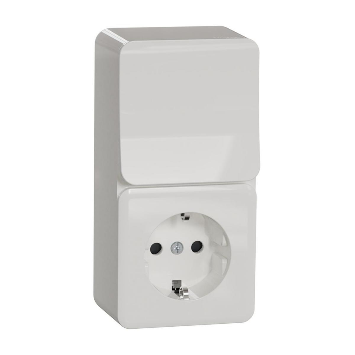 Exxact surface-mounted combi switch - COMBI SW 1P/TWO-WAY WITH SSO WDE015571
