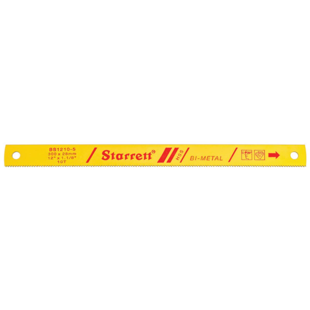 Metallsågblad Starrett BS - METALLSÅG STARRETT BS1210-5 5P BI-METALL HSS BS1210-5 VE 5