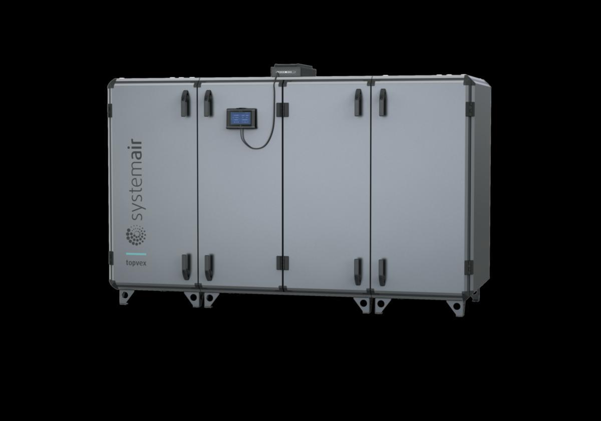 Värmeåtervinningsaggregat Topvex TC50, El , Systemair - AGGREGAT TOPVEX TC50-L-EL9,6-S TOPP/VÄ/EL 9,6 SYSTEMAIR